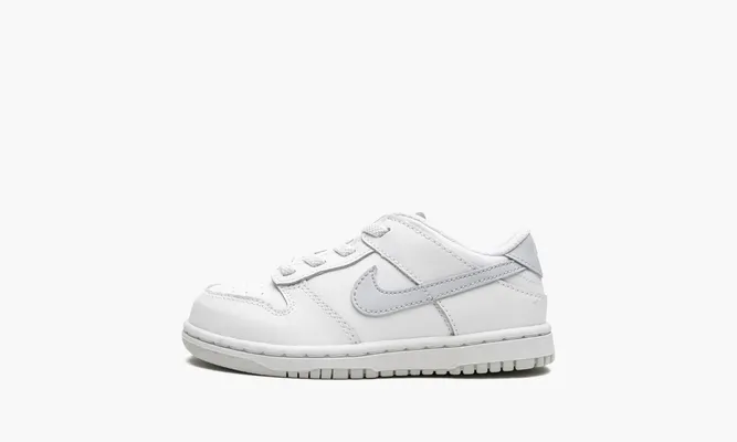 Для самых маленьких Nike Dunk Low TD «White Pure Platinum» белый