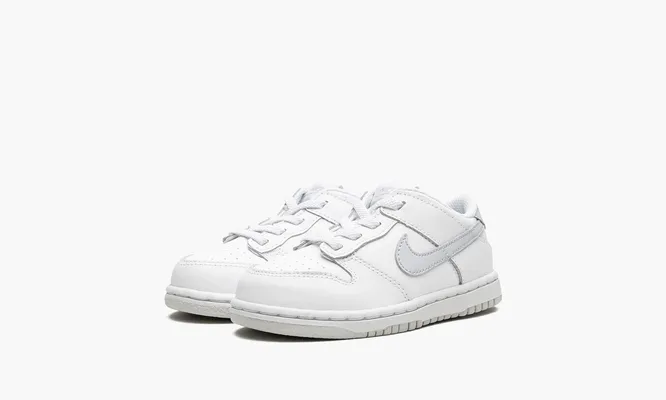 Для самых маленьких Nike Dunk Low TD «White Pure Platinum» белый