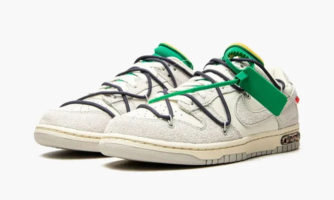 Кроссовки Nike Dunk Low «Off-white - Lot 20» кремовый
