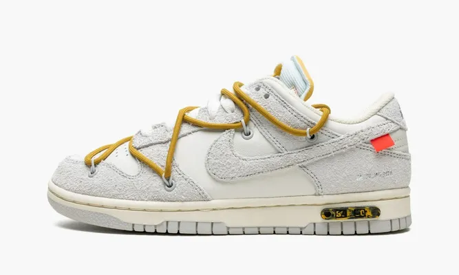 Кроссовки Nike Dunk Low «Off-white - Lot 37» серый