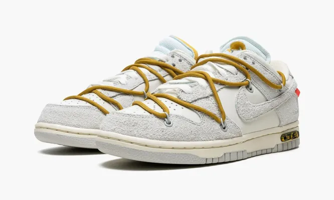 Кроссовки Nike Dunk Low «Off-white - Lot 37» серый