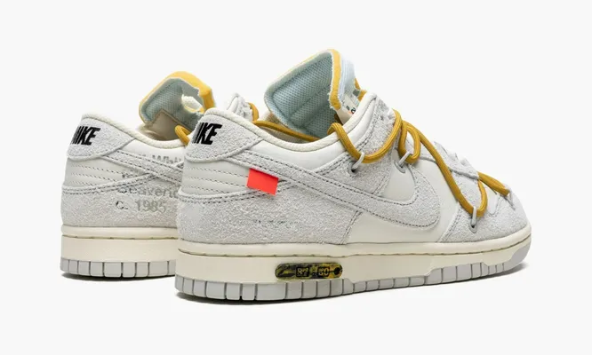 Кроссовки Nike Dunk Low «Off-white - Lot 37» серый