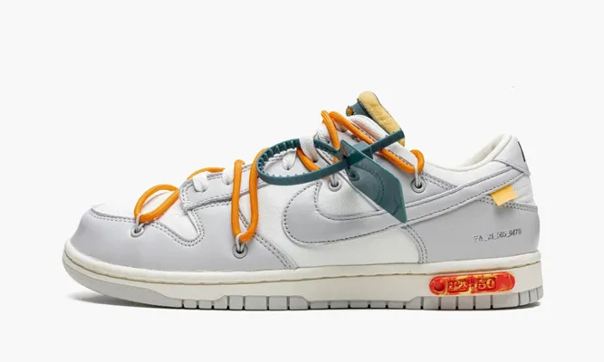Кроссовки Nike Dunk Low «Off-white - Lot 44» серый