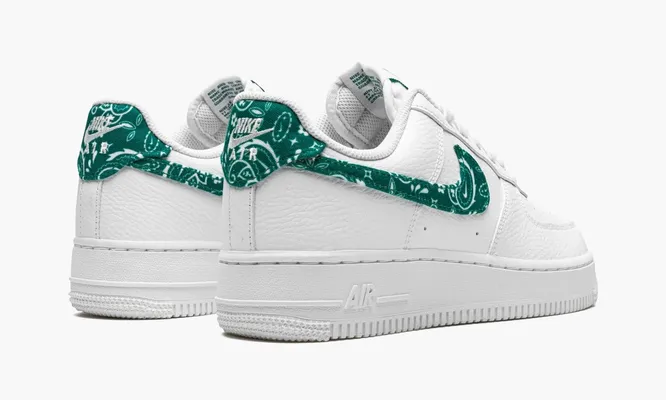 Кроссовки Nike Air Force 1 Low '07 WMNS «Essential White Green Paisley» зеленый