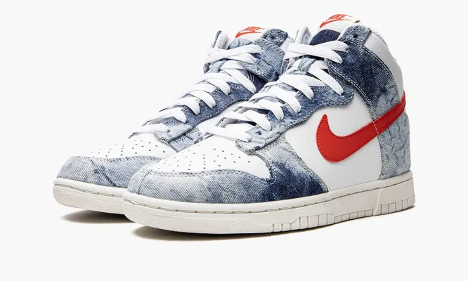 Кроссовки Nike Dunk High WMNS «Washed Denim Pack» lightBlue