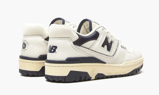 Кроссовки New Balance 550 «Aime Leon Dore - White Navy» кремовый