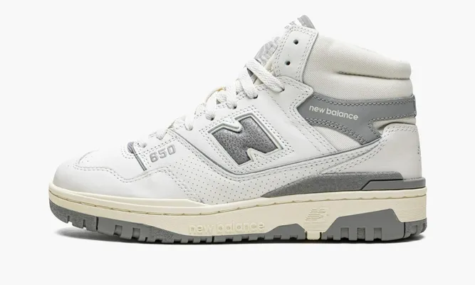 Кроссовки New Balance 650r «Aime Leon Dore - White Grey» белый