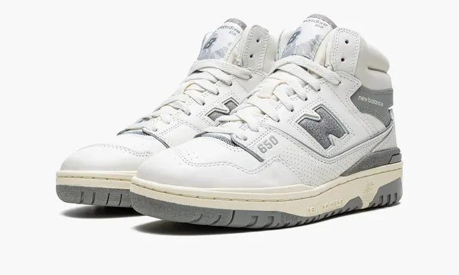 Кроссовки New Balance 650r «Aime Leon Dore - White Grey» белый