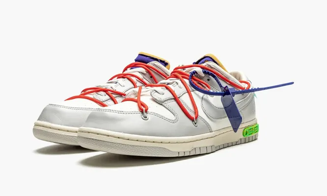 Кроссовки Nike Dunk Low «Off-white - Lot 23» серый