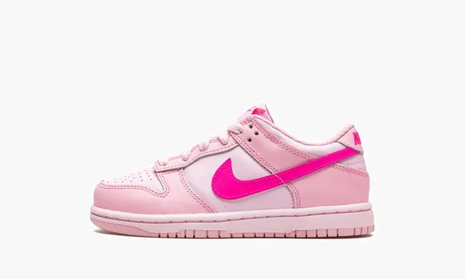Для самых маленьких Nike Dunk Low PS «Triple Pink» розовый