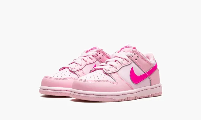 Для самых маленьких Nike Dunk Low PS «Triple Pink» розовый