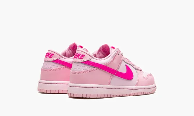 Для самых маленьких Nike Dunk Low PS «Triple Pink» розовый