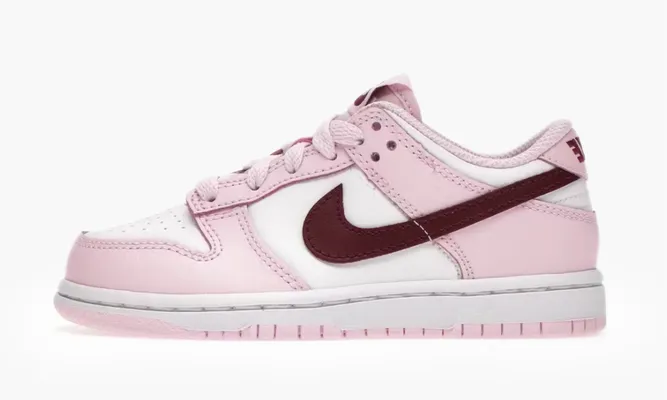Для самых маленьких Nike Dunk Low PS «Pink Red White» розовый