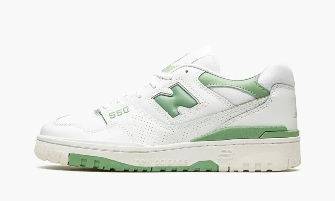 Кроссовки New Balance 550 «White Mint Green» зеленый