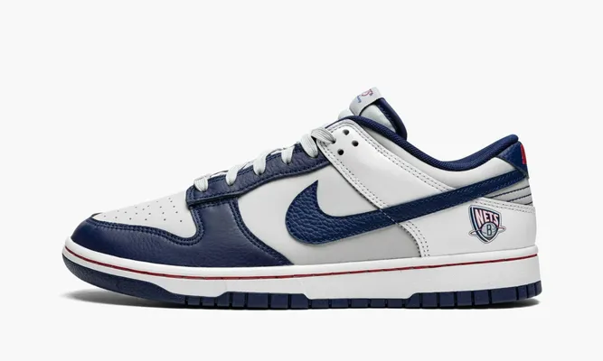 Кроссовки Nike Dunk Low Emb «Nba 75th Anniversary - Brooklyn Nets» синий