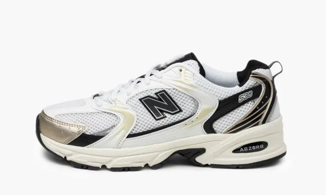 Кроссовки New Balance 530 «White Light Gold Metallic» кремовый
