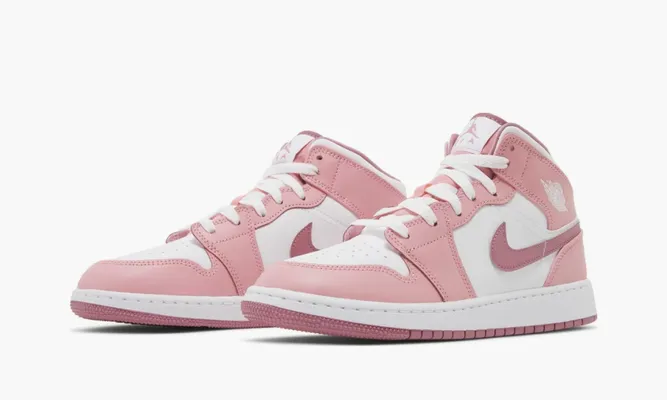 Кроссовки Air Jordan 1 Mid GS «Valentine's Day 2023» розовый