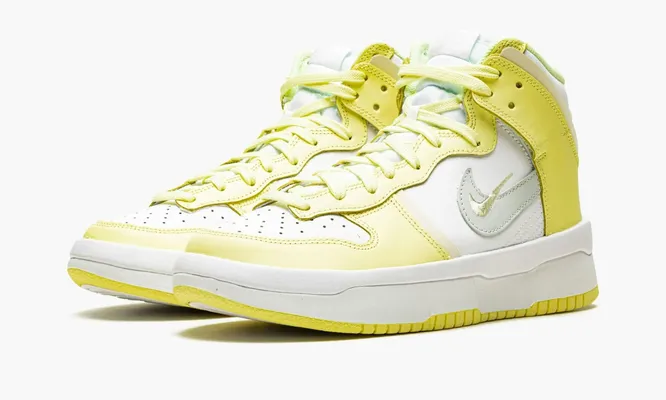 Кроссовки Nike Dunk High Up WMNS «Light Lemon Yellow» желтый