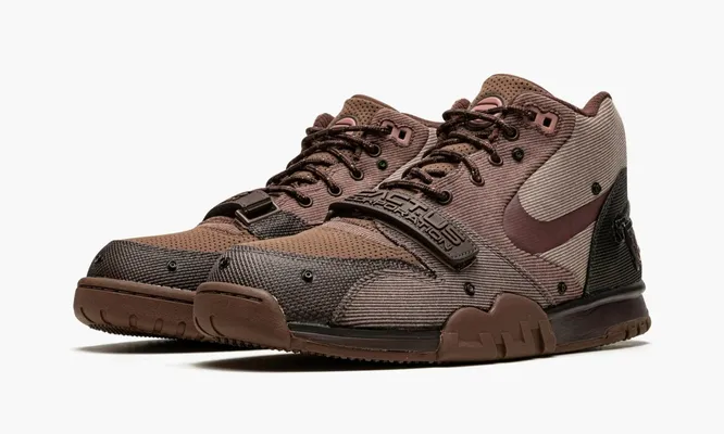 Кроссовки Nike Air Trainer 1 SP «Travis Scott - Wheat / Coriander» коричневый