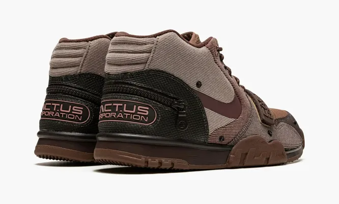 Кроссовки Nike Air Trainer 1 SP «Travis Scott - Wheat / Coriander» коричневый
