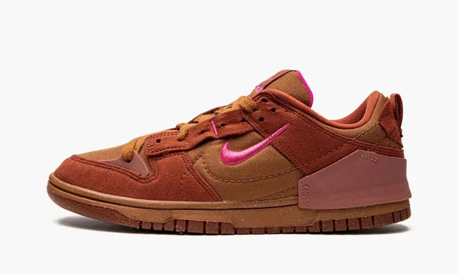 Кроссовки Nike Dunk Low Disrupt 2 WMNS «Desert Bronze Pink Prime» коричневый