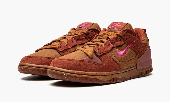 Кроссовки Nike Dunk Low Disrupt 2 WMNS «Desert Bronze Pink Prime» коричневый