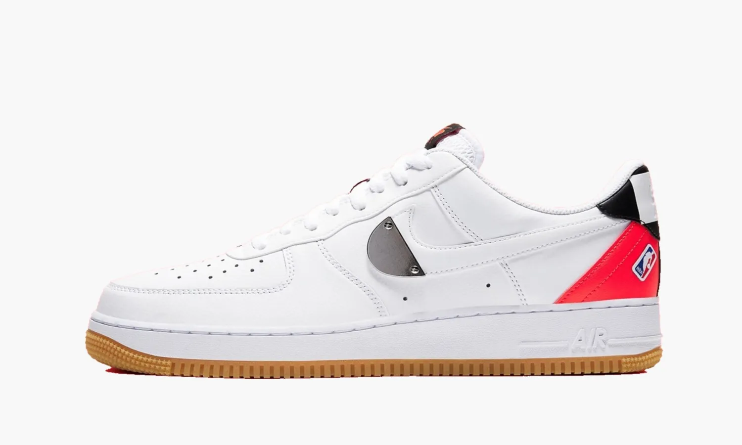 Nike Air Force 1 Low «Nba White Crimson Gum»