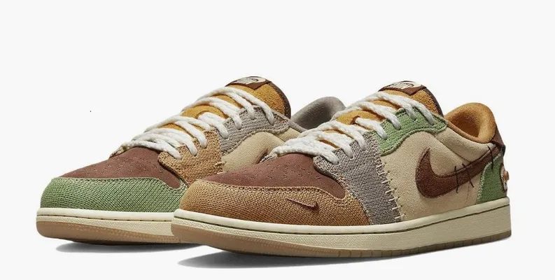 Кроссовки Air Jordan 1 Retro Low OG «Zion Williamson Voodoo» коричневый