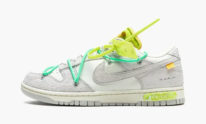 Кроссовки Nike Dunk Low «Off-white - Lot 14» серый