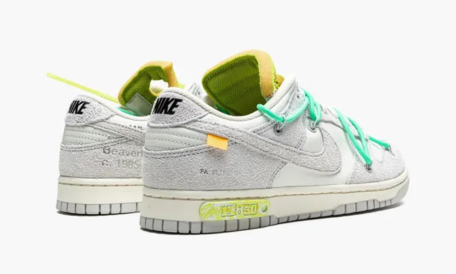 Кроссовки Nike Dunk Low «Off-white - Lot 14» серый