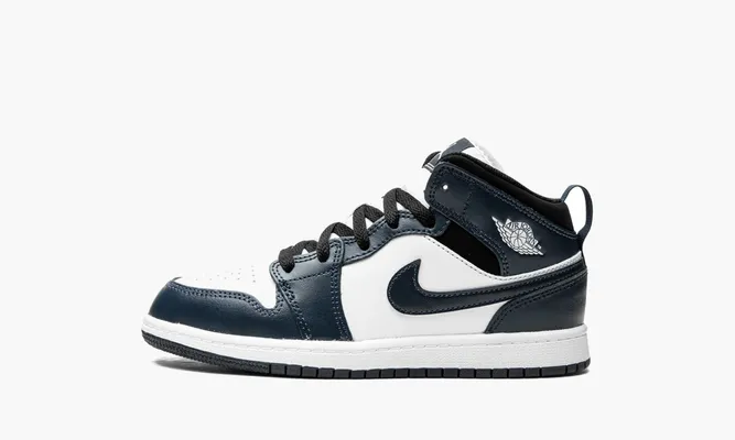 Для самых маленьких Air Jordan 1 Mid PS «Armory Navy» оранжевый
