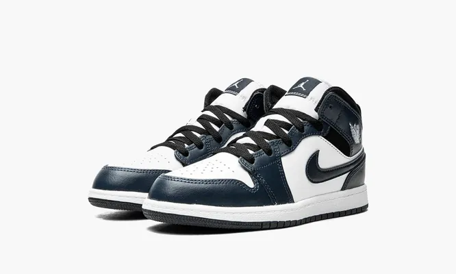 Для самых маленьких Air Jordan 1 Mid PS «Armory Navy» оранжевый