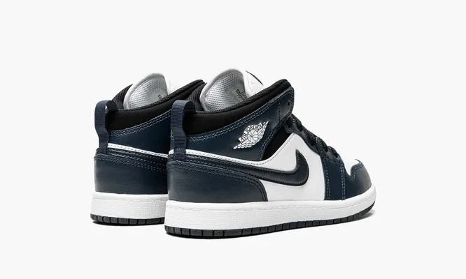 Для самых маленьких Air Jordan 1 Mid PS «Armory Navy» оранжевый