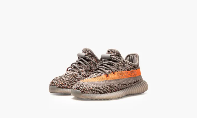 Для самых маленьких Yeezy Boost 350 V2 Infant «Beluga Reflective» коричневый