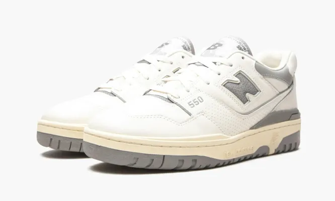 Кроссовки New Balance 550 «Aime Leon Dore - White Grey» белый