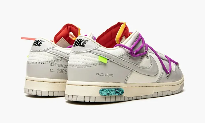 Кроссовки Nike Dunk Low «Off-white - Lot 45» серый