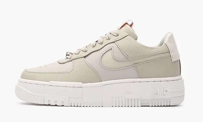 Кроссовки Nike Air Force 1 Low Pixel WMNS «Stone Bone Summit White» кремовый