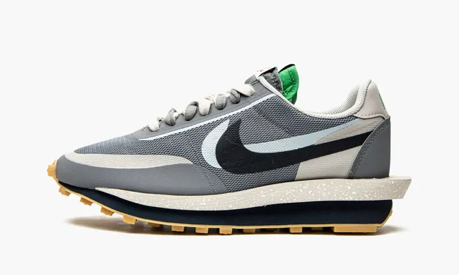 Кроссовки Nike Ldwaffle Sacai X Clot «Kiss Of Death 2 Cool Grey» серый