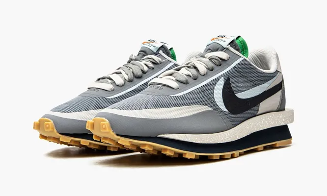 Кроссовки Nike Ldwaffle Sacai X Clot «Kiss Of Death 2 Cool Grey» серый