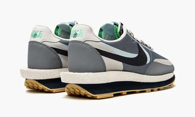 Кроссовки Nike Ldwaffle Sacai X Clot «Kiss Of Death 2 Cool Grey» серый