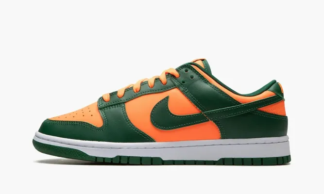Кроссовки Nike Dunk Low Retro «Miami Hurricanes» зеленый