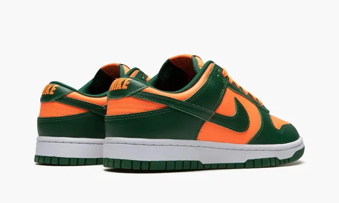 Кроссовки Nike Dunk Low Retro «Miami Hurricanes» зеленый