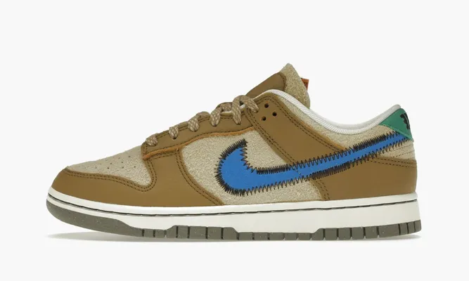 Кроссовки Nike Dunk Low «Size? Dark Driftwood» коричневый