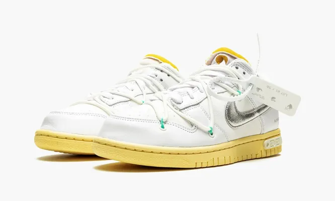 Кроссовки Nike Dunk Low «Off-white - Lot 1» белый