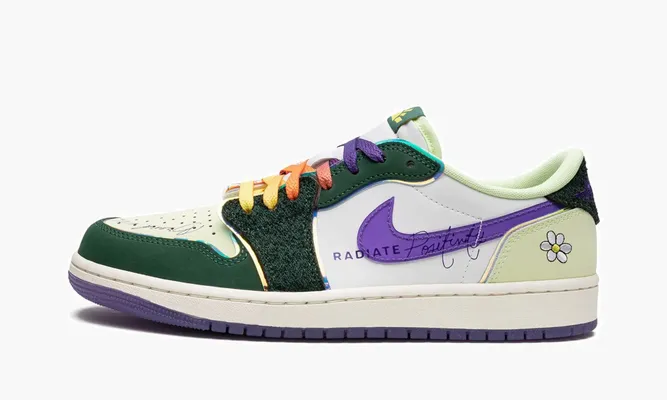 Кроссовки Air Jordan 1 Low OG «Doernbecher 2023» зеленый