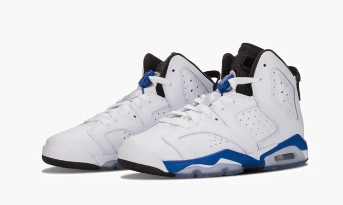 Кроссовки Air Jordan 6 Retro Bg «Sport Blue» белый