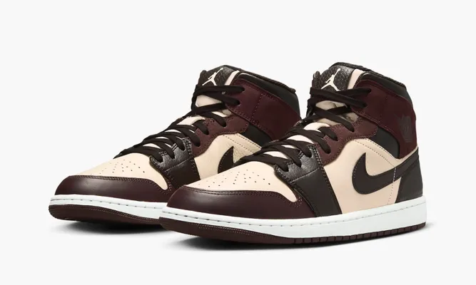 Кроссовки Nike Air Jordan 1 Mid SE «Paris Ymca» коричневый