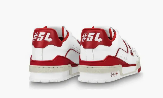 Кроссовки Louis Vuitton Trainer «Red» белый