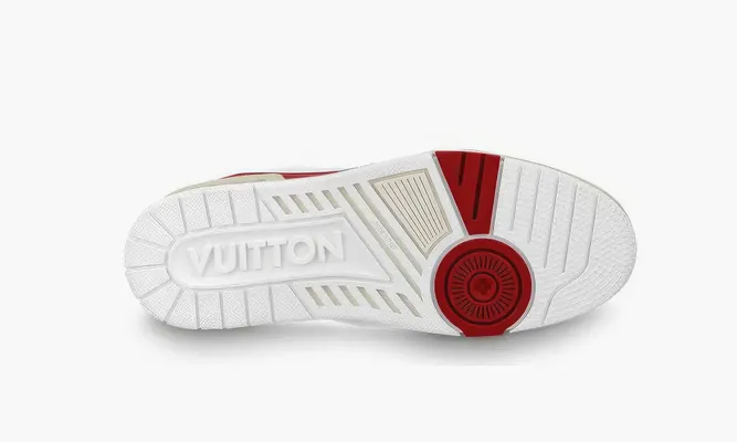 Кроссовки Louis Vuitton Trainer «Red» белый