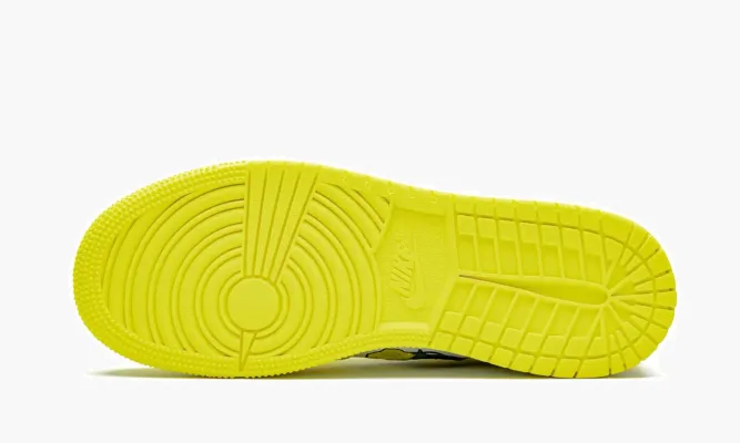Кроссовки Air Jordan 1 Mid GS «Dynamic Yellow» желтый